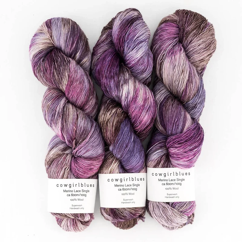 Merino SINGLE LACE Farbverlauf handgefärbt