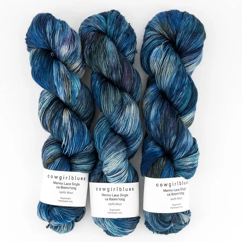 Merino SINGLE LACE Farbverlauf handgefärbt
