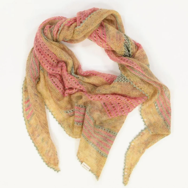 Strickpaket Joys of Spring Shawl handgefärbt - Englisch