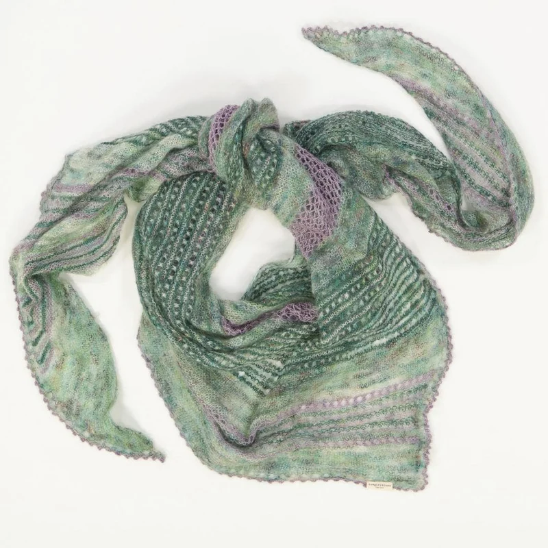 Strickpaket Joys of Spring Shawl handgefärbt - Englisch