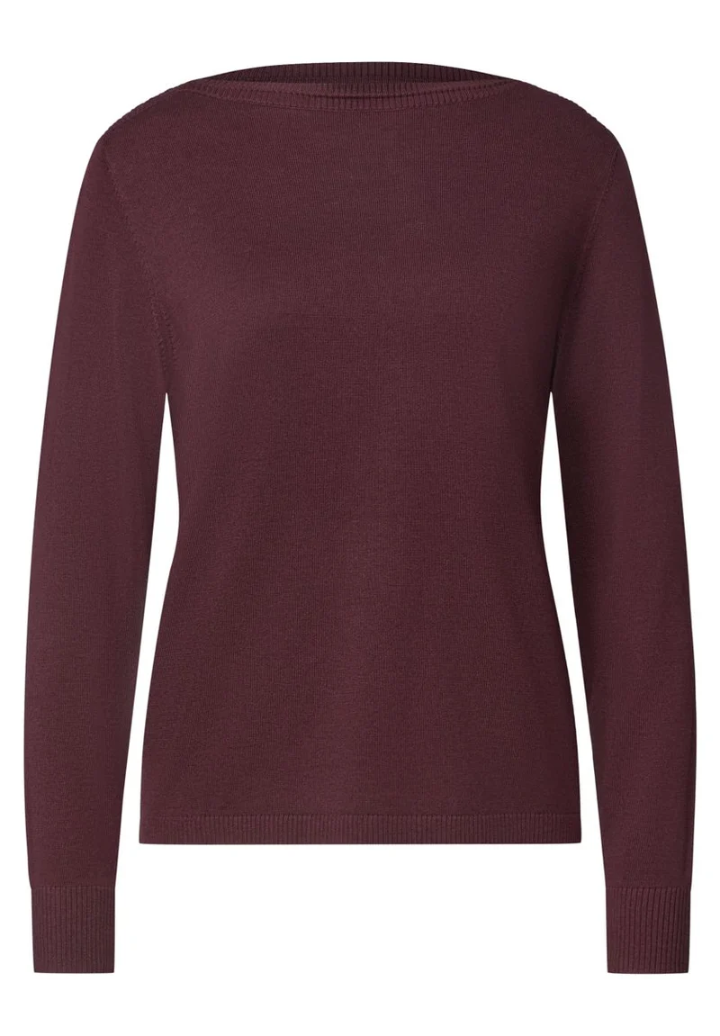 Basic Pullover mit U-Boot-Ausschnitt