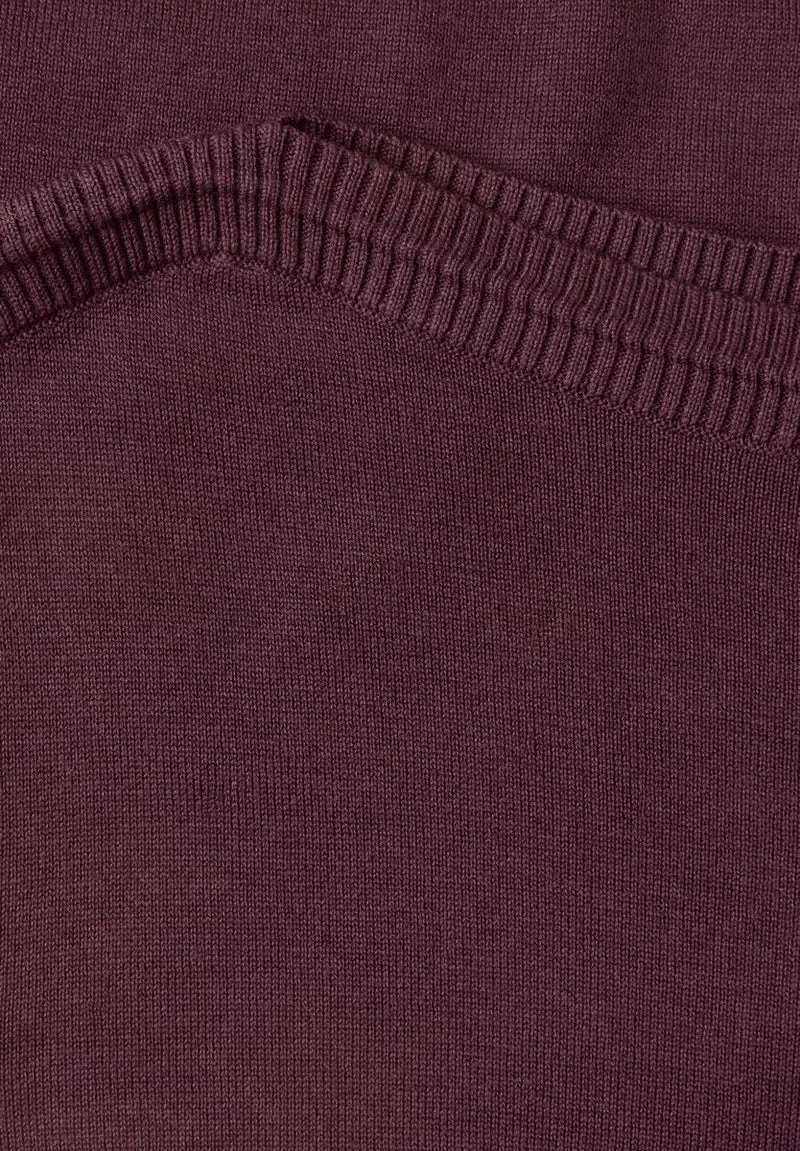 Basic Pullover mit U-Boot-Ausschnitt