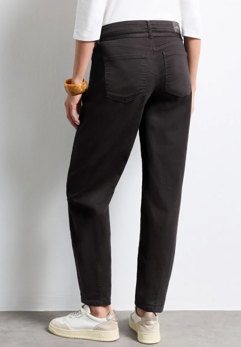 High Waist Barrel Leg Jeans im Loose Fit
