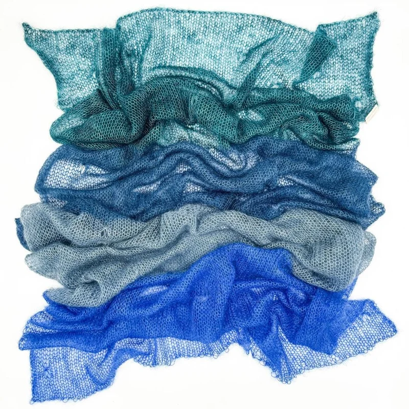Strickpaket Cobweb Kidsilk Shawl handgefärbt