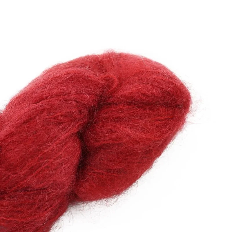 Fluffy Mohair solids handgefärbt