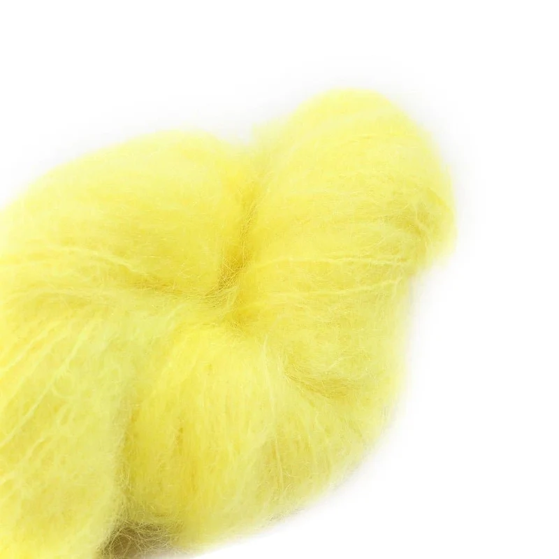 Fluffy Mohair solids handgefärbt