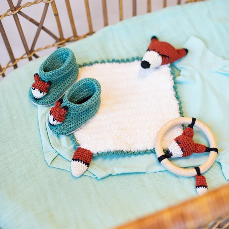 Häkelanleitung „Füchse“ – Babyset (digital)