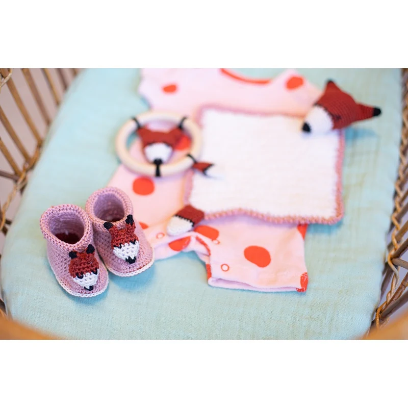 Häkelanleitung „Füchse“ – Babyset (digital)