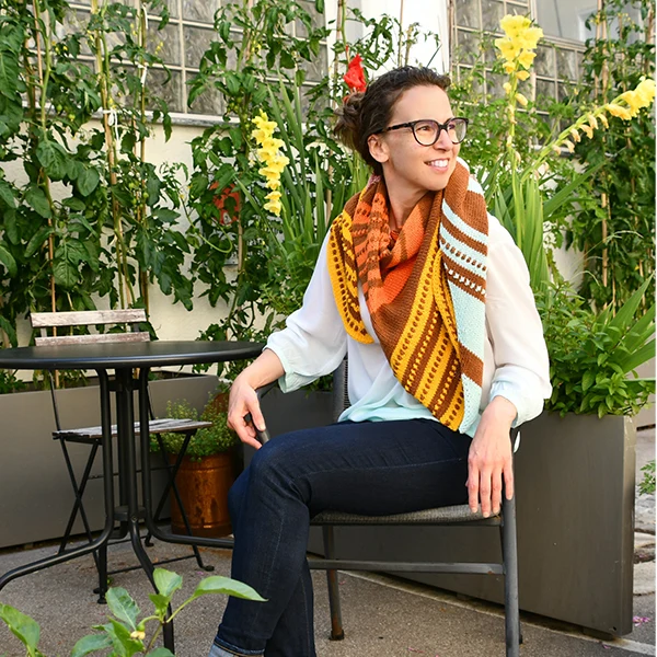 Strickanleitung „Sweet Seventies“ – Umschlagtuch (digital)
