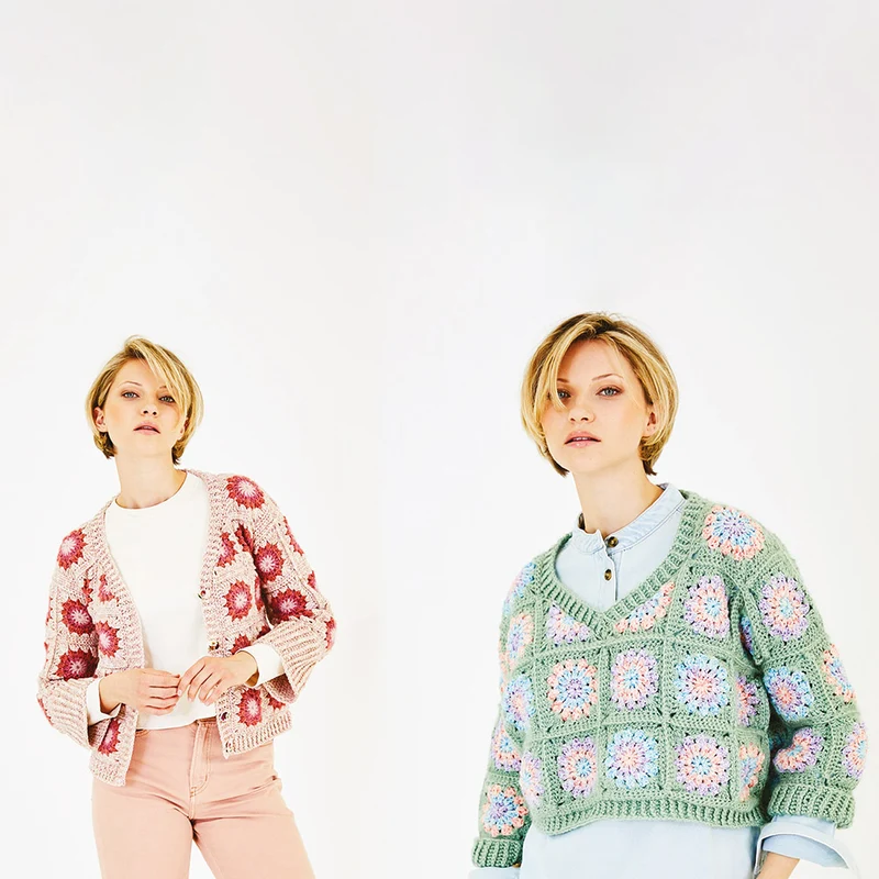 Häkelanleitung Stylecraft Grace & Serene Nr. 10172: Pullover und Strickjacke (digital)