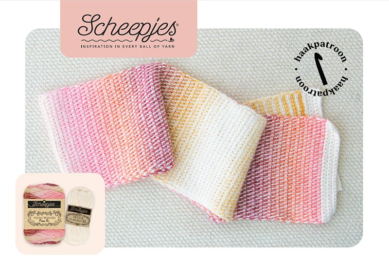 KOSTENLOS: Scheepjes Blissful Scarf – (Digitale Anleitung)