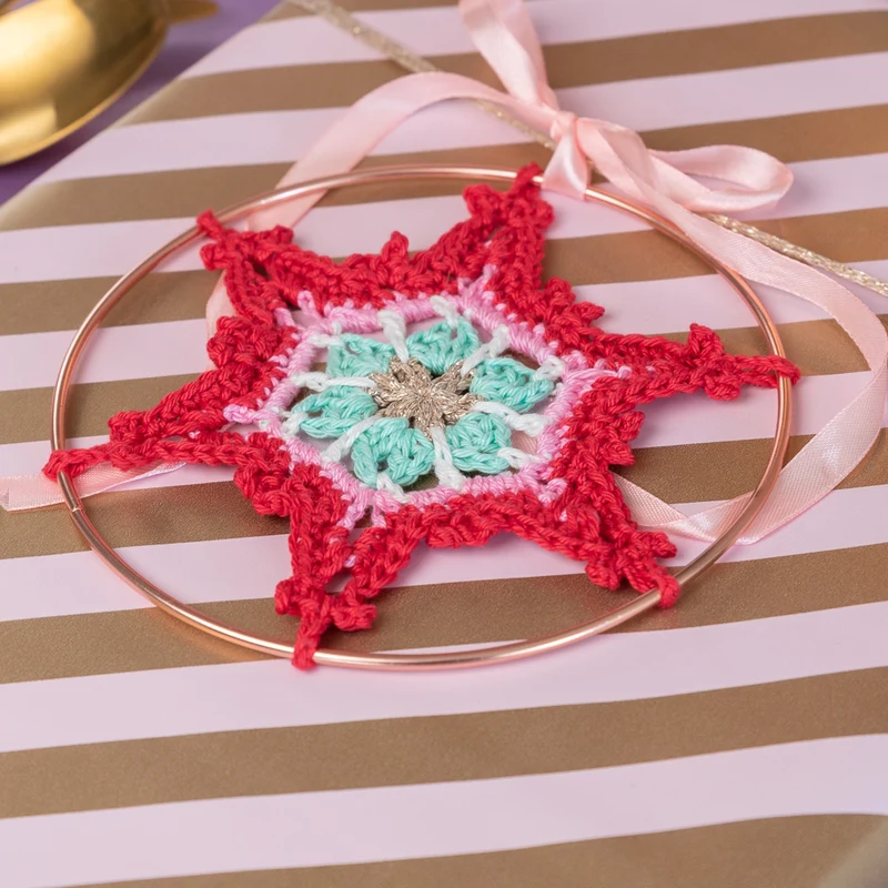 Häkelanleitung „Yarn and Colors Colorful Christmas Star“ (digital)
