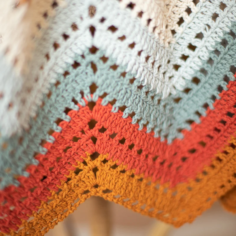 Häkelanleitung „Organic Cotton Zigzag“-Babydecke (digital)