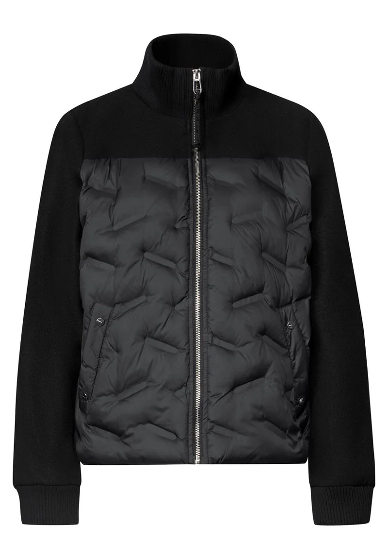 Strukturmix Jacke mit geklebter Steppung