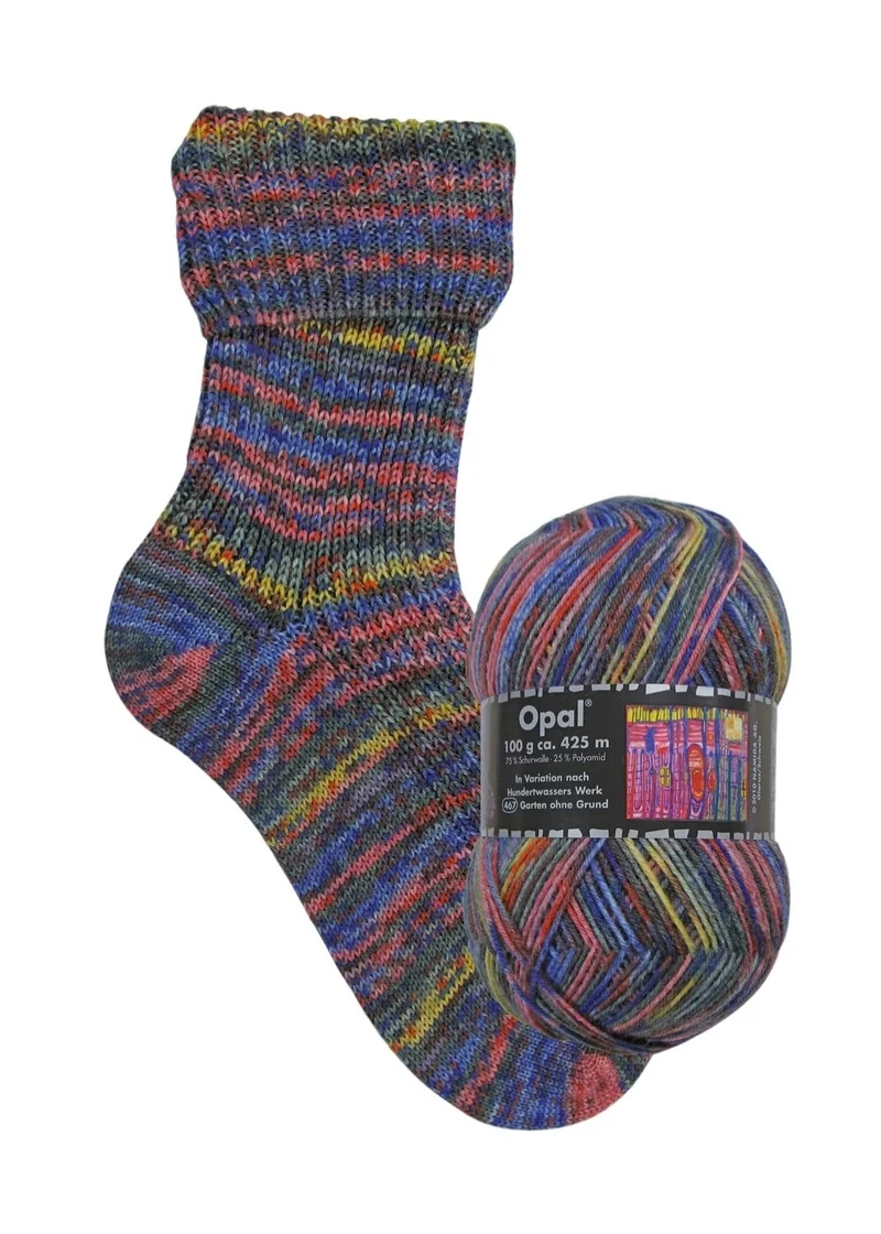 Opal Hundertwasser III | 4-fach Sockenwolle 100g | Farbe 3205