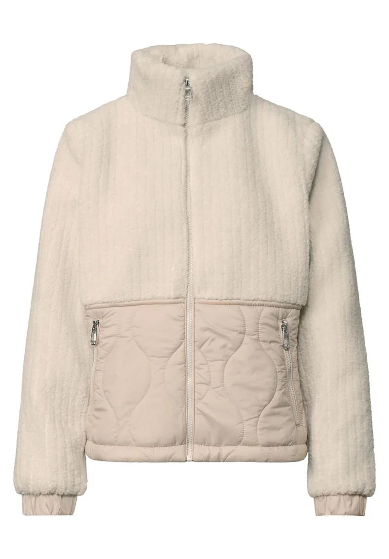 Teddy-Jacke mit Softshelldetails