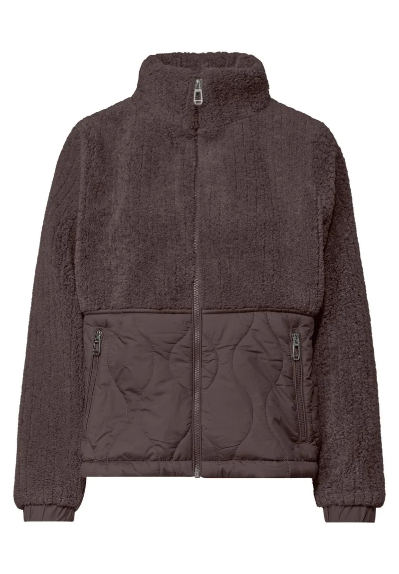 Teddy-Jacke mit Softshelldetails