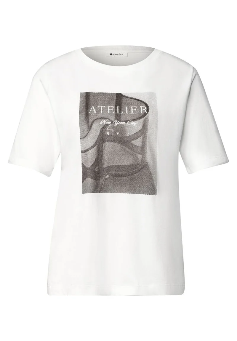 T-Shirt mit Rundhals und Fotoprint