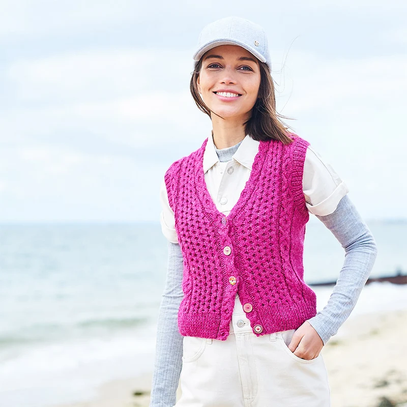 Stylecraft-Strickanleitung „Relove Cardigan and Waistcoat“ (2 Modelle)