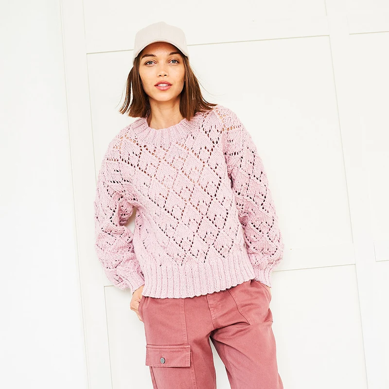 Stylecraft-Strickanleitung „Softie Polo- und Rundhalspullover“ (2 Designs)