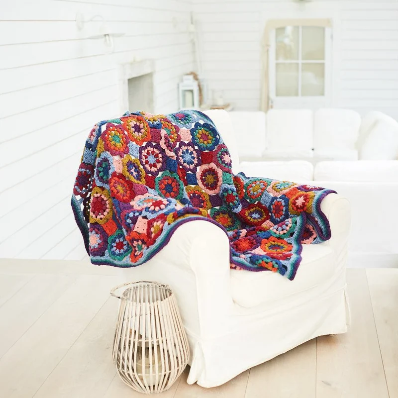 Stylecraft – Highlander Decke & Kissen-Häkelpaket