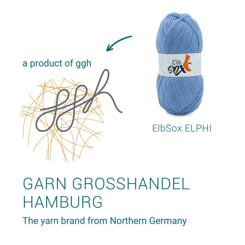 ElbSox Pier 4 | 100g Sockenwolle | 009 - Himmelblau