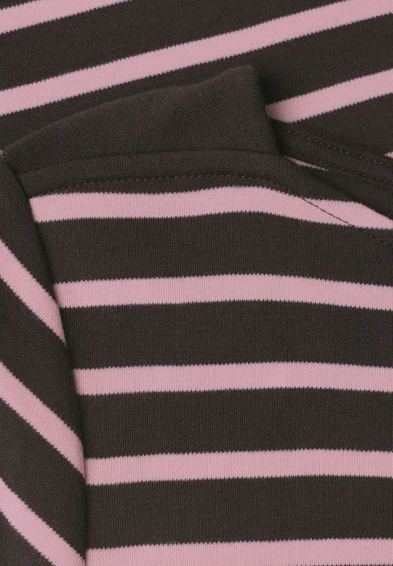 3/4-Arm Shirt mit Boat Neck und Streifen