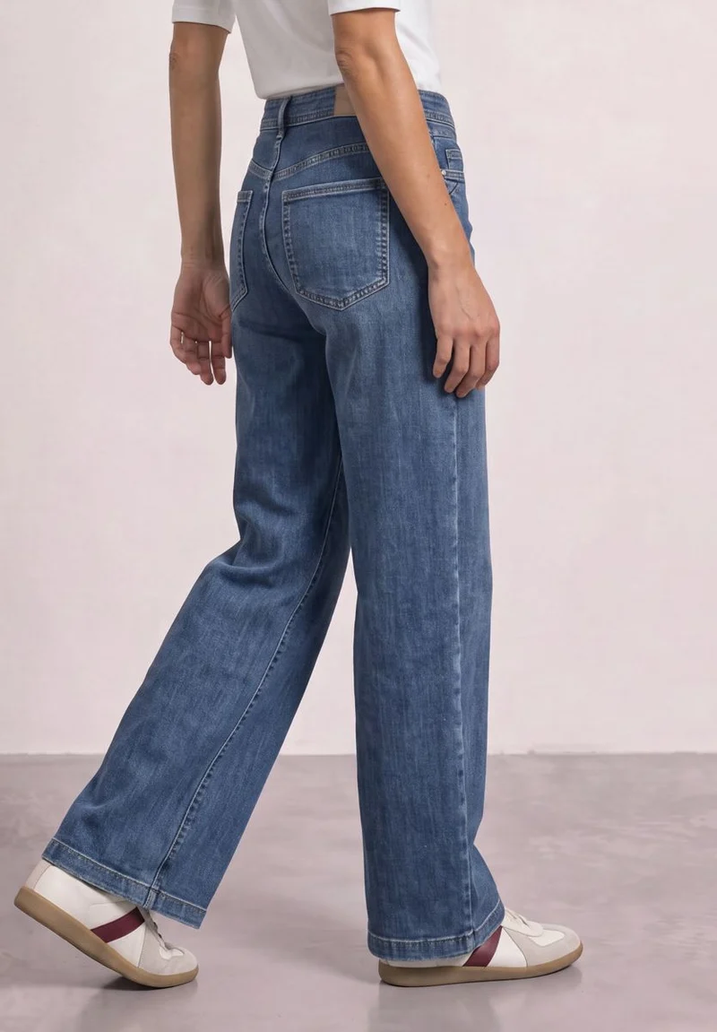High Waist Wide Leg Jeans im Loose Fit