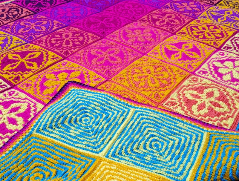 „Burst of Joy“-Decke von Colour Crafter – Häkelpaket – CrazyCrochetCatlady