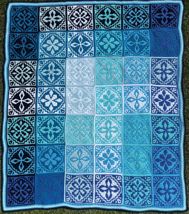„Burst of Joy“-Decke Special DK Häkelpaket – CrazyCrochetCatlady