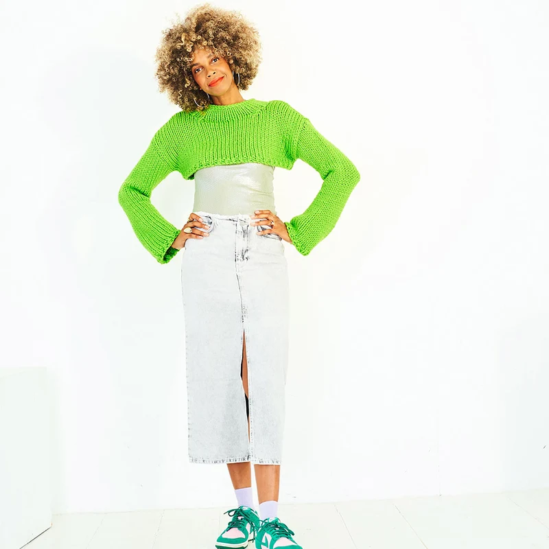 Stylecraft-Strickanleitung „Special XL Round & Polo Neck Sweater“ (2 Designs)