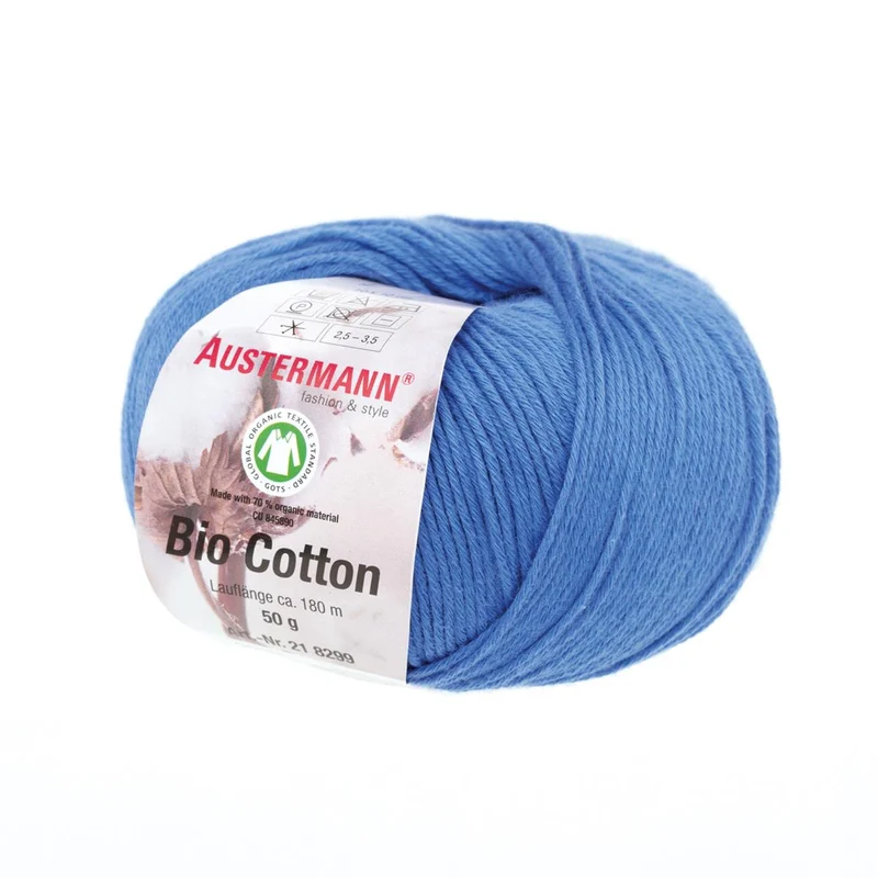 Gots Bio Cotton Uni | 180 M - 50 G | 20 - Azur