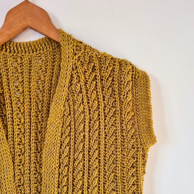 Häkelpaket für die Weste „Goldenrod“ – It's Annemade