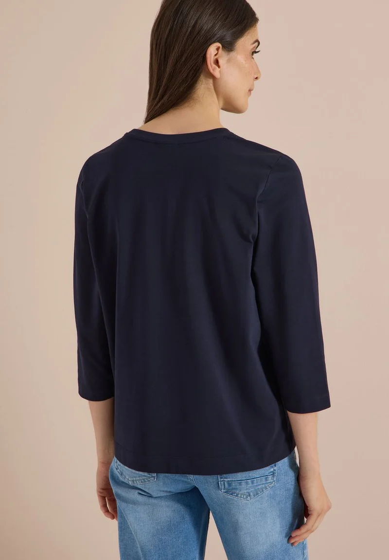 3/4-Arm Shirt mit Wording im Leo-Look