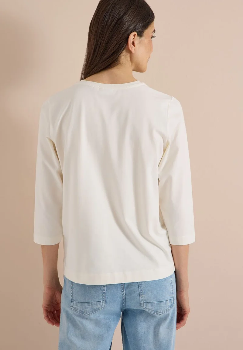 3/4-Arm Shirt mit Wording im Leo-Look
