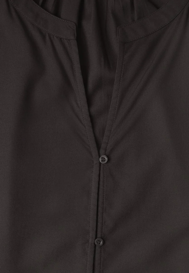 3/4-Arm Bluse mit Split Neck