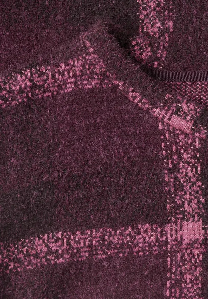 Langarm Shirt mit Rundhals und Karomuster