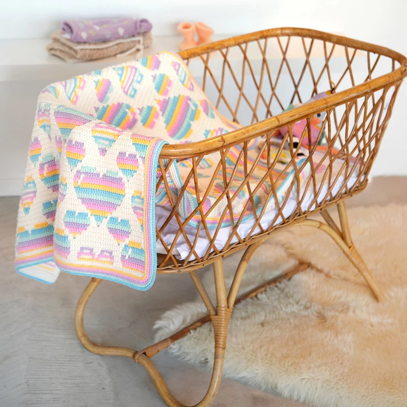 „Spreading The Love“ Babydecke – Häkelpaket – CrazyCrochetCatlady