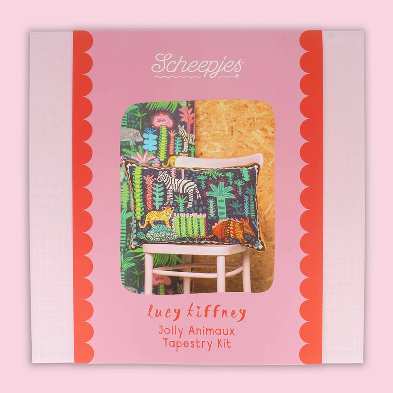 Scheepjes Lucy Tiffney Stick-Set 60 x 40 cm „Jolly Animaux“