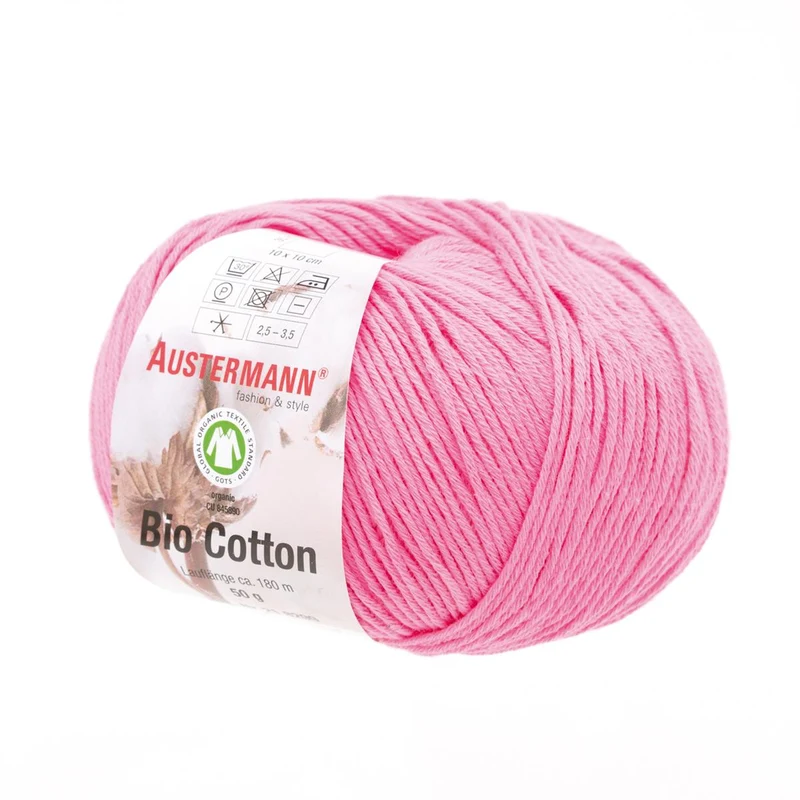 Gots Bio Cotton Uni | 180 M - 50 G | 15 - Pink