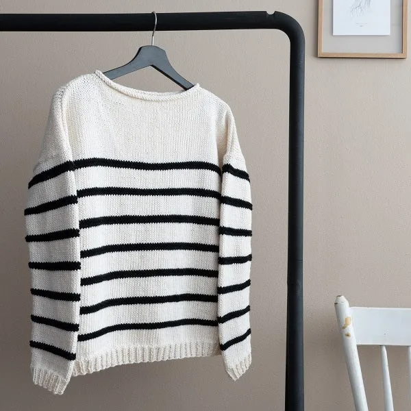 Strickanleitung „Yarn and Colors Striped Jumper“