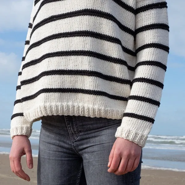 Strickanleitung „Yarn and Colors Striped Jumper“