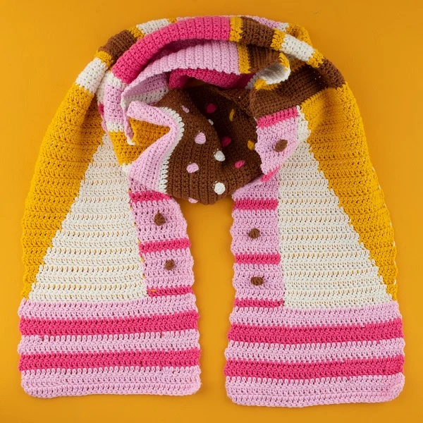 Häkelanleitung „Yarn and Colors Graphic Scarf“ (digital)