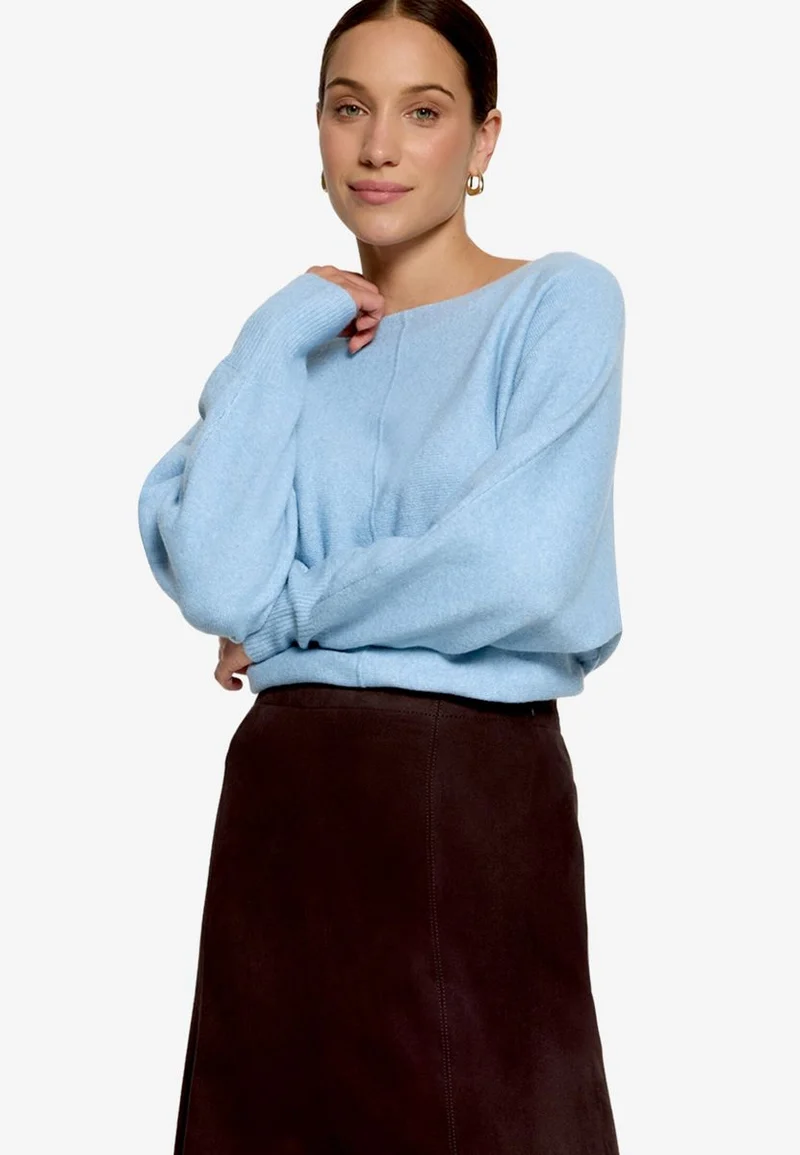 Strickpullover mit Fledermausärmeln