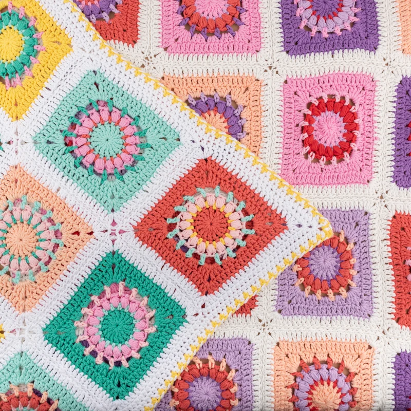 Häkelanleitung „Yarn and Colors Blossom Baby Blanket“ (digital)