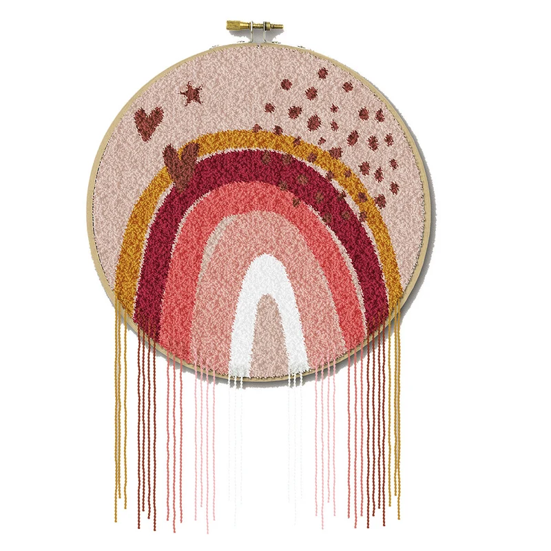 Restyle-Stanzset „Regenbogen“, 17,8 cm, rund – Farbe 750 Rosa