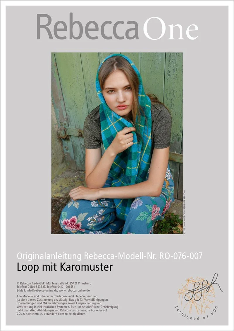 Strickanleitung - Loop mit Karomuster