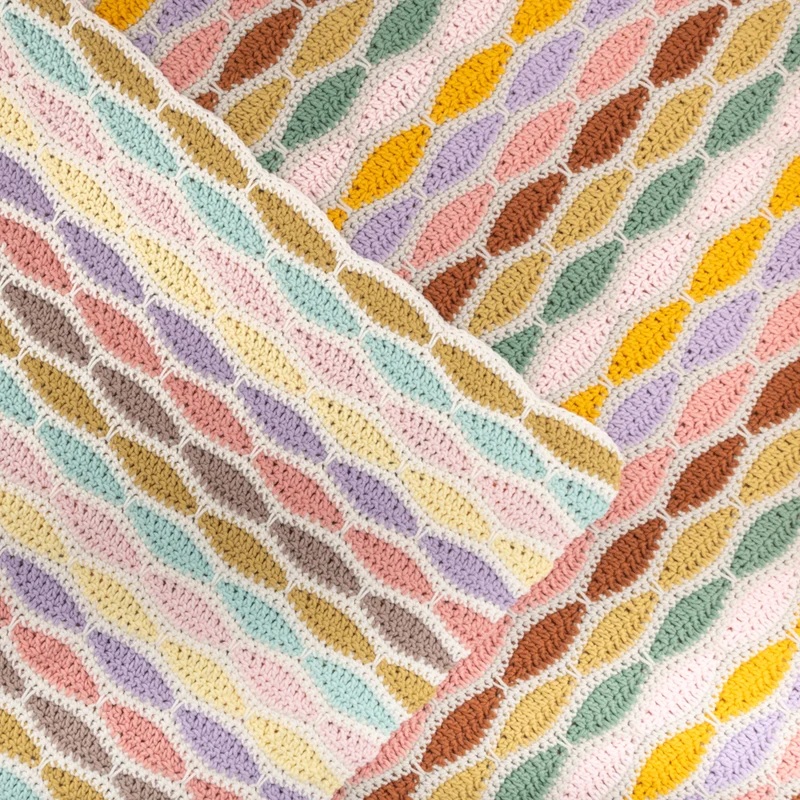 Häkelanleitung „Yarn and Colors Stripy Waves Blanket“ (digital)
