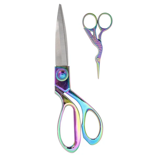 Milward-Set: Stoffschere (20 cm) & Stickschere (9,5 cm) „Rainbow“