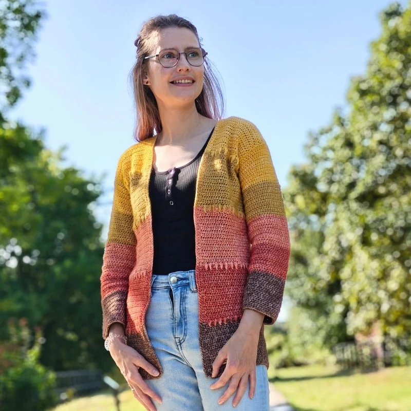 Marigold Cardigan Häkelpaket – It's Annemade